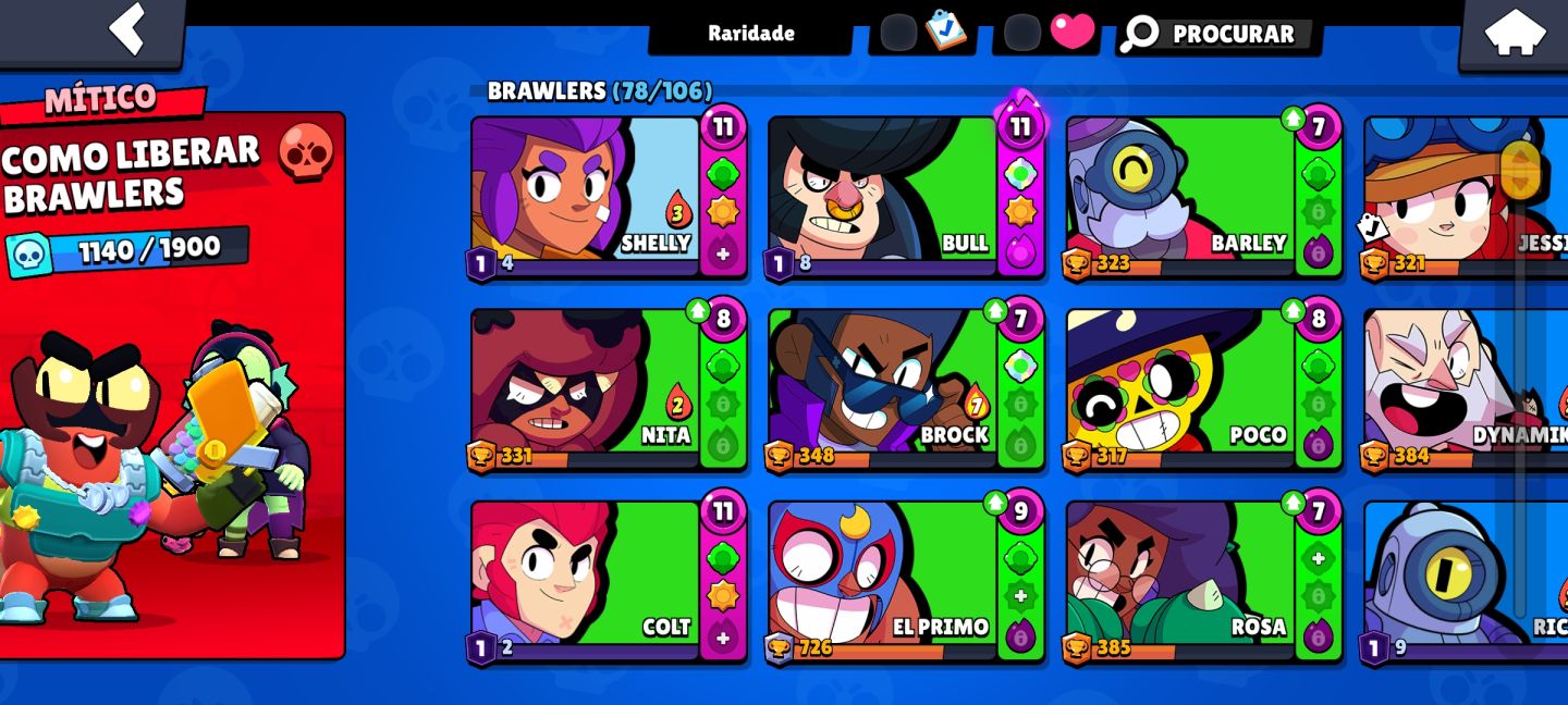 Conta do brawl stars com Chester com 2 de prestígio