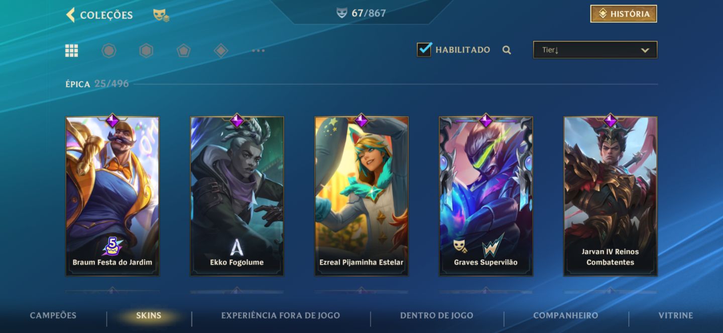 Conta Wild Rift Completa!! Muitas Skins
