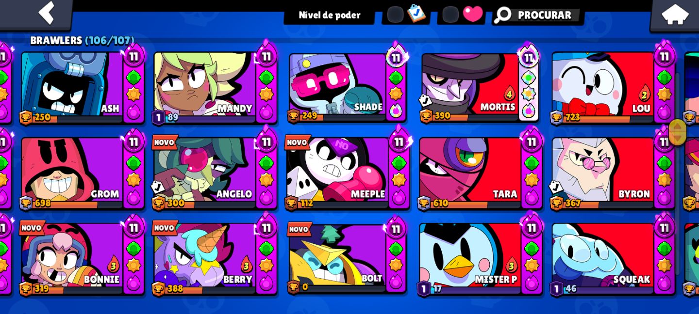 Conta Brawl Stars Completa Skins e Conteúdos Exclus