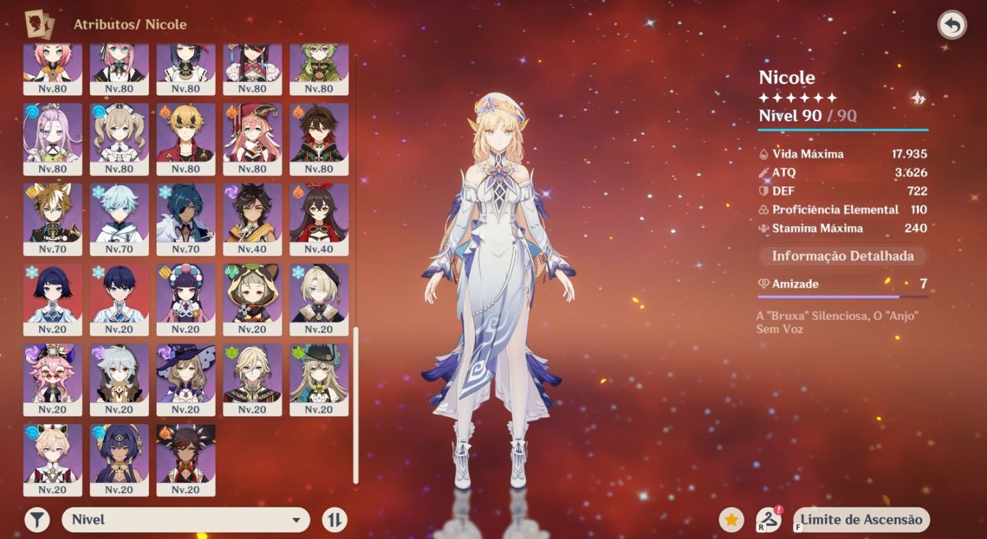 Conta RA 60 com 78 Personagens COM 20 PERSONAGENS DE BANNER LIMITADO!!!!