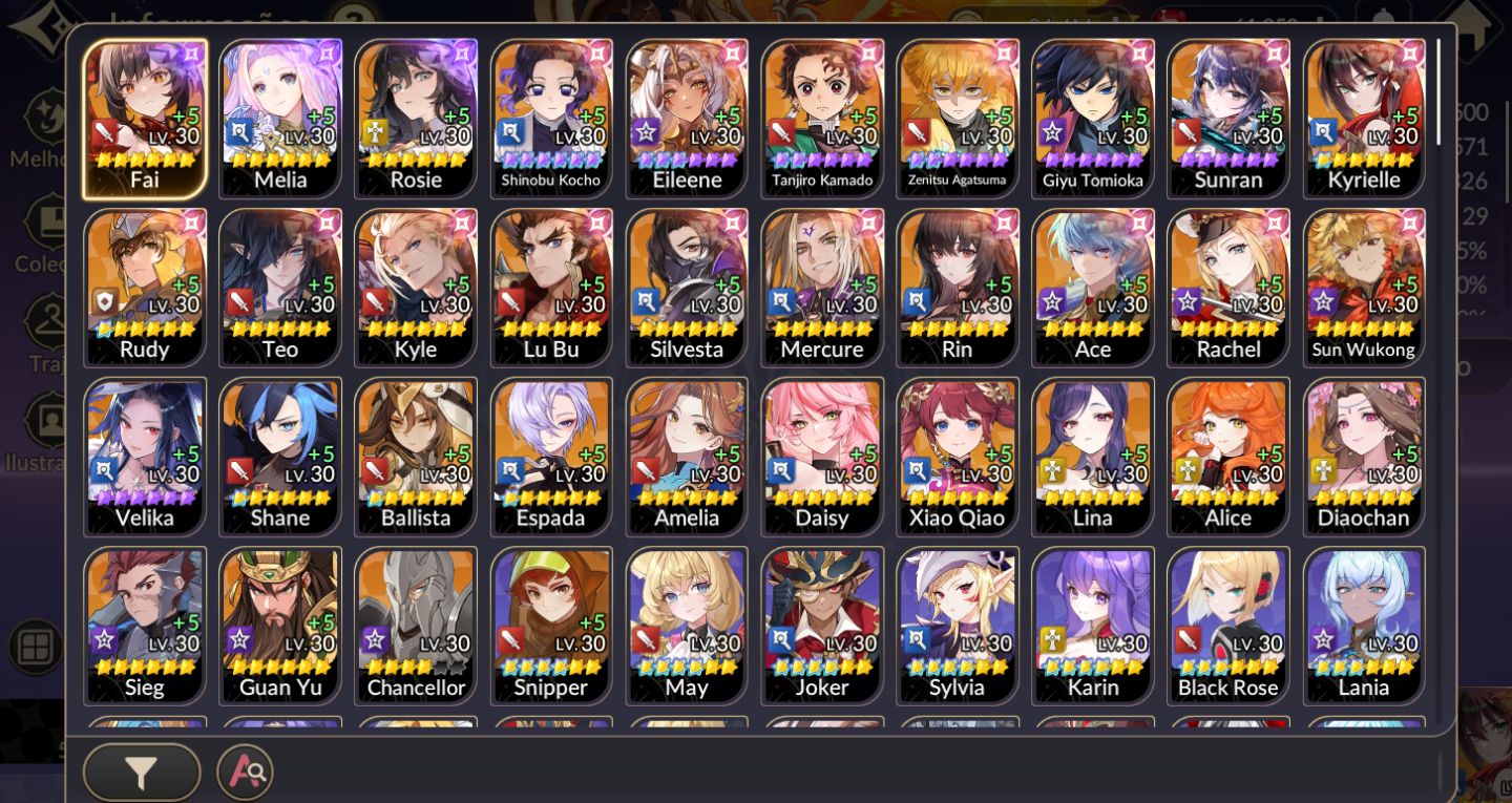 Conta Seven Knight REBIRTH 60.000 Rubis | Server NA + Collab T6