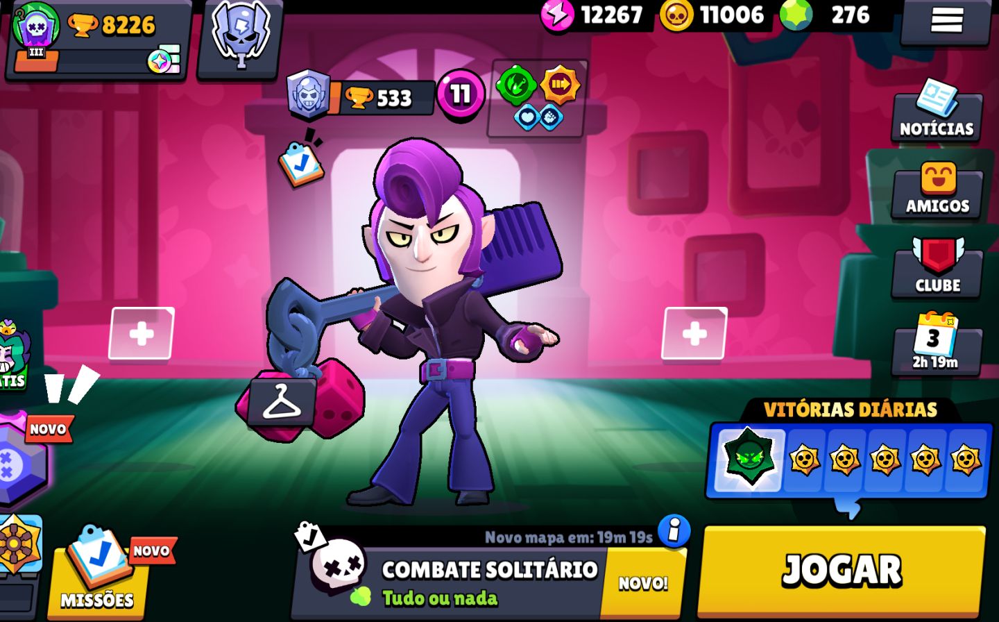 Conta Brawl Stars - 8,226 trophies 68 brawlers5 legendaries 19 mythics Baratinha