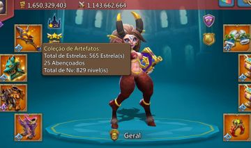 Conta RL 1154% , Mana lv1 , Fam pago, Mix 800% Full mítica com Champ Lendário