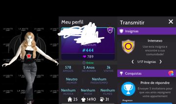 Conta avakin life lvl 43, 1490 roupas, 33k avacoins + asas e coroa