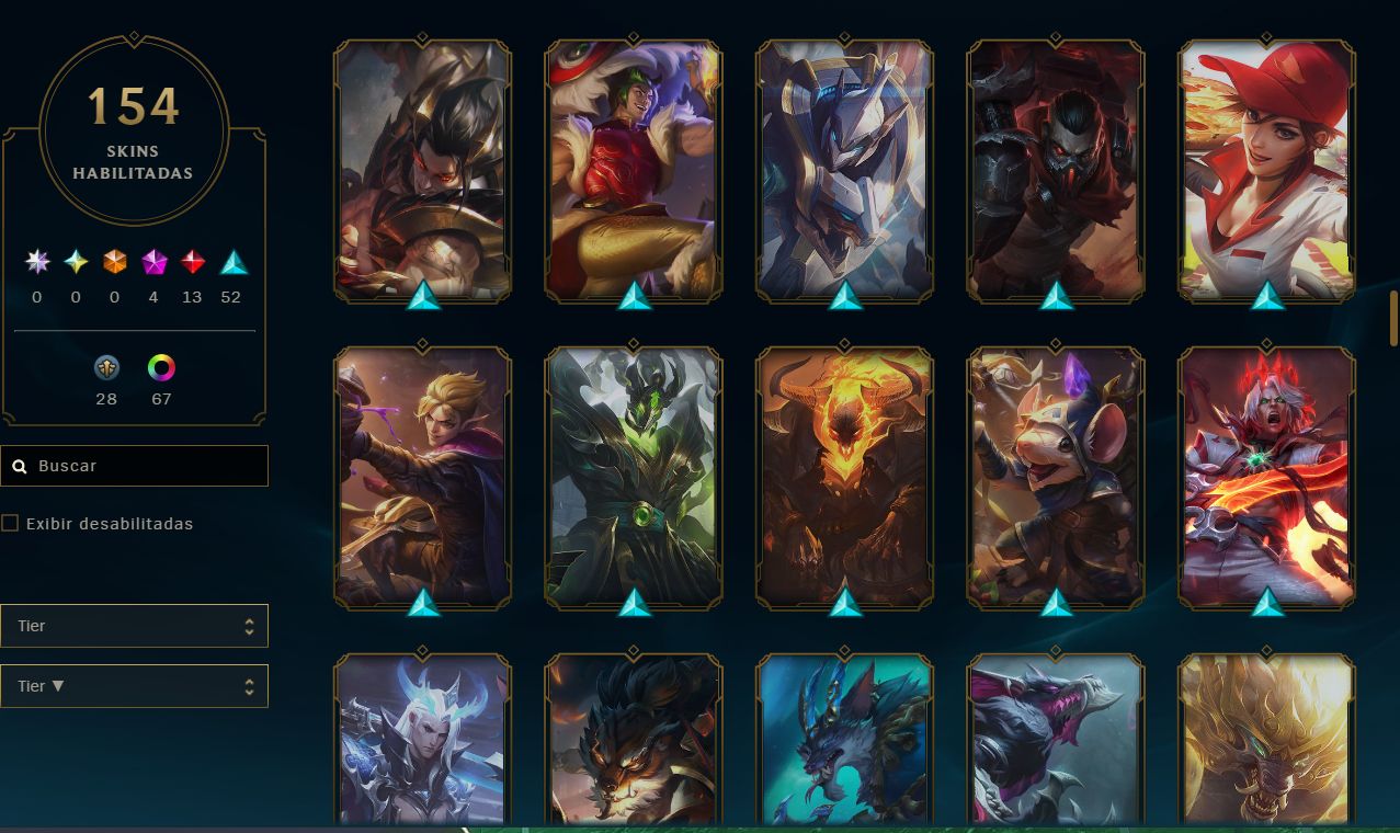 Conta League of Legends LoL e Wild Rift