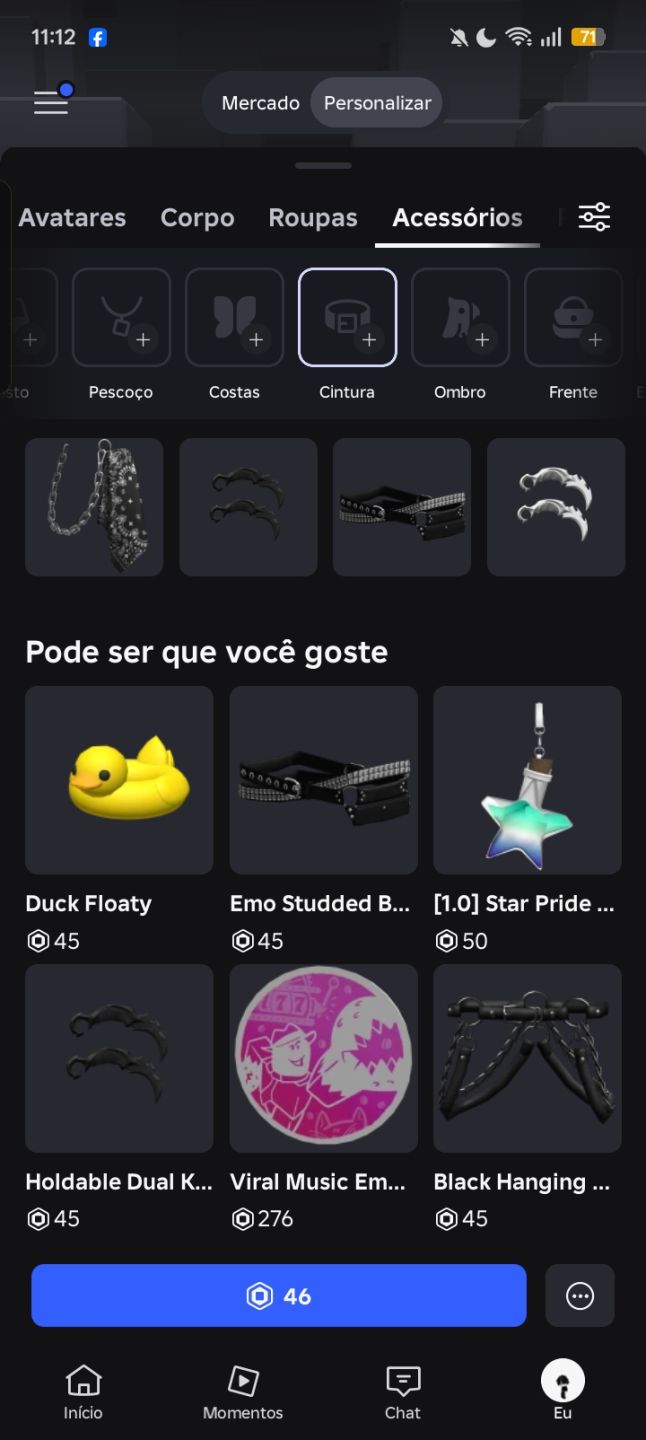 Conta de roblox