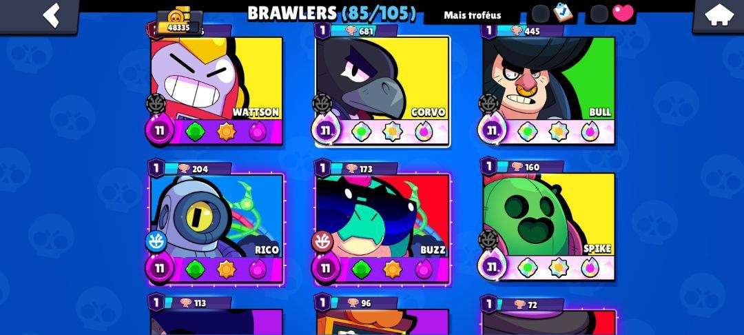 [BRINDE ESPECIAL] Brawl Stars 48K Troféus + Clash Royale 9K Troféus