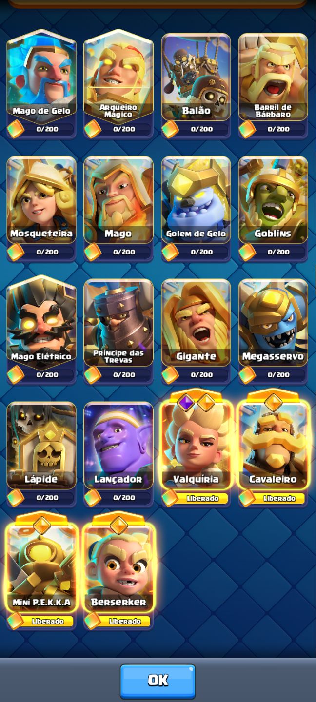 CONTA CLASH ROYALE INSANA! 13 EVOLUÇÕES, CARTAS LVL 16 E 78K DE OURO!