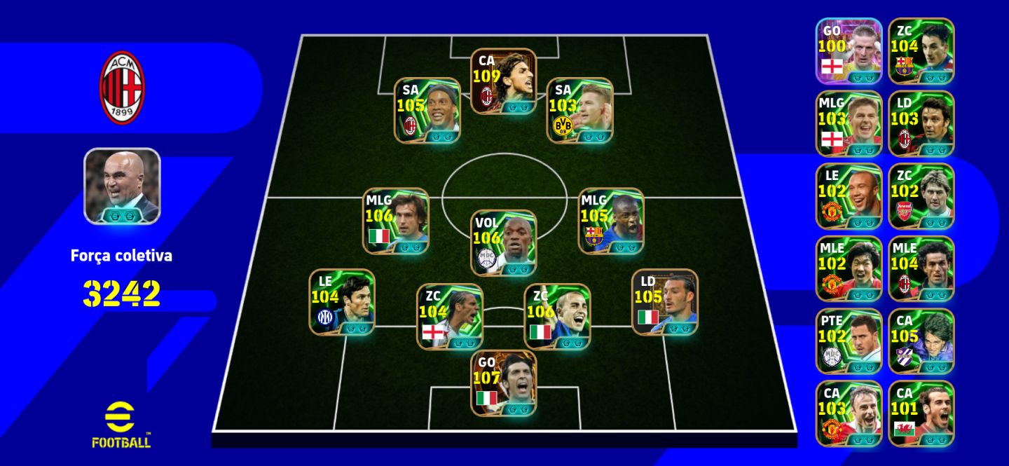 CONTA PREMIUM eFootball OPORTUNIDADE: Força total:3242+Conta limpa/segura