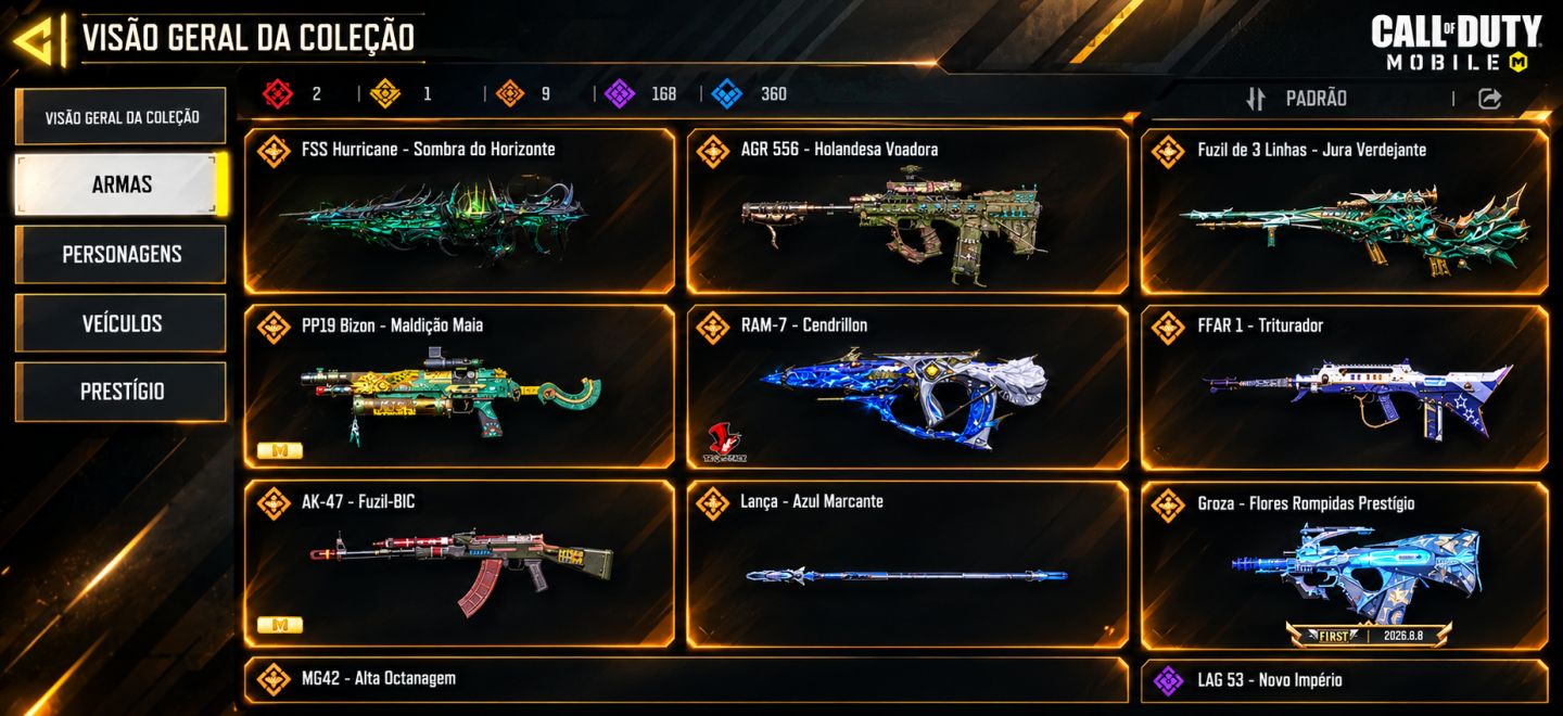 Conta de call of duty móbile