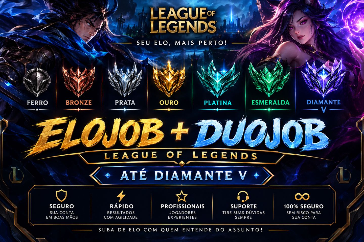 ELOJOB/DUOBOOST LOL COM OS MELHOR PREÇOS