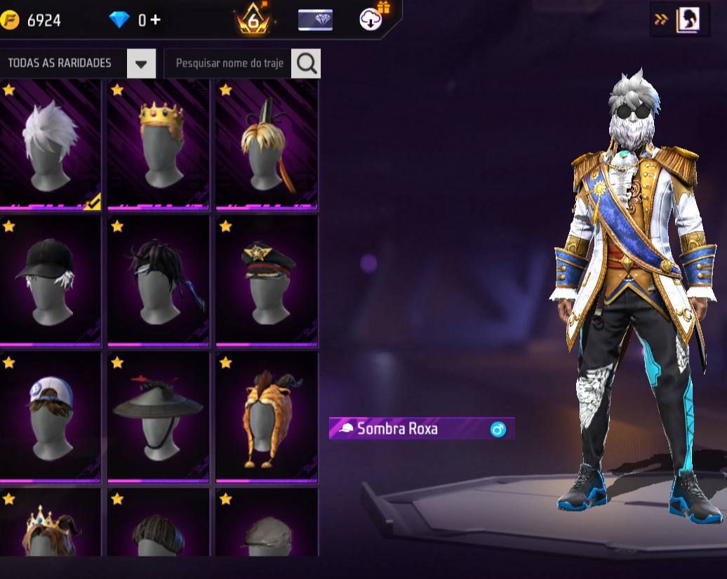 CONTA FF GEMADA COM ANIMAÇÃO DE KIT, ANGELICAL, SOMBRA ROXA, EVO, +500 PEITAS