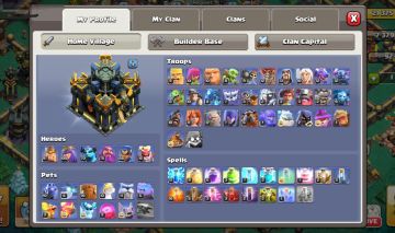 Conta clash of clans, cv 17 99% full, CORRE!!