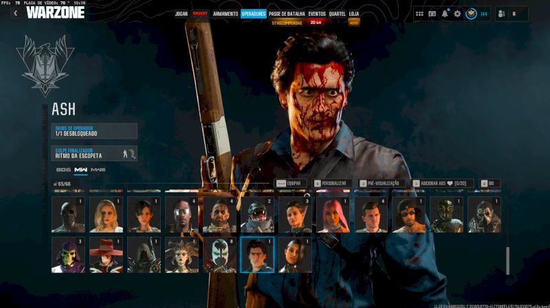 CONTA TOP MUNDIAL WARZONE COD ALL NUKES ALL BLACKCELLS ALL EVENTS FULL COMPLETE