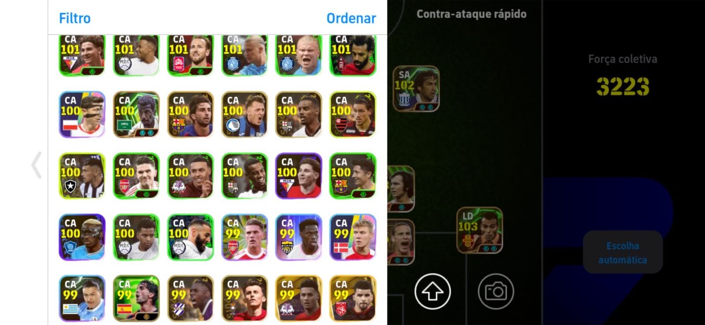 Conta efootball muito rara,criada desde o começo do efootball,jogadores antigos