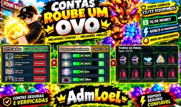 [NÃO COMECE DO ZERO!] Roube um Ovo Contas Premium, Pets Raros e ATÉ 500B+/s!