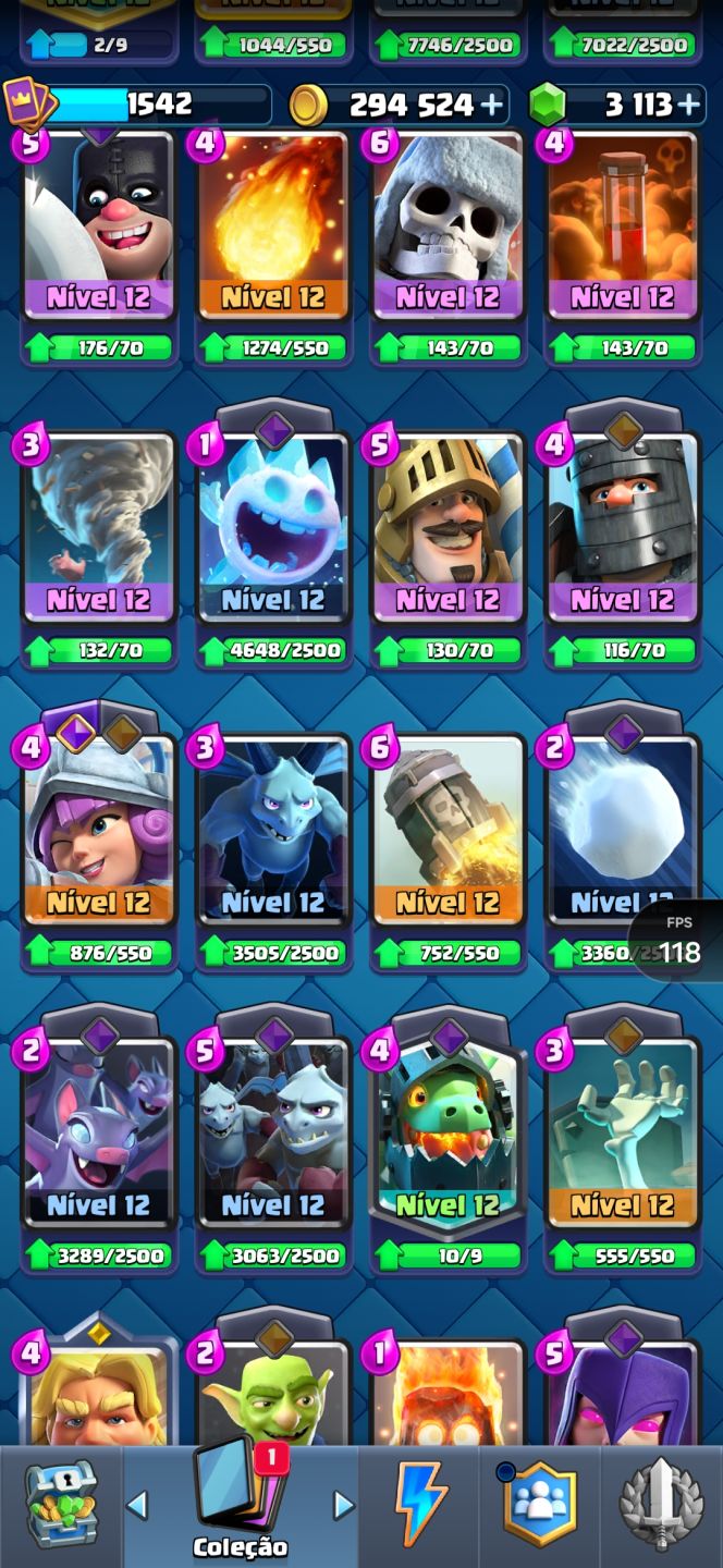 Conta Clash Royale