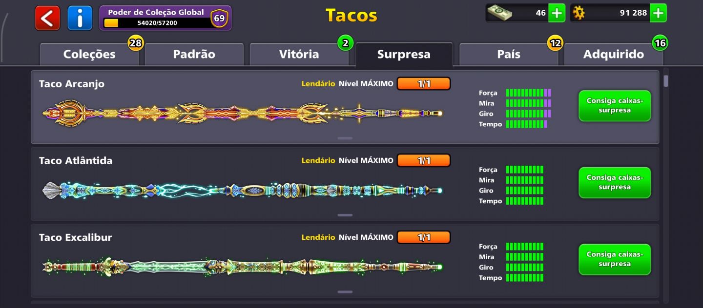 8 BALL POOL NV 251 PODER 69. 20 LENDÁRIO MÁXIMO
