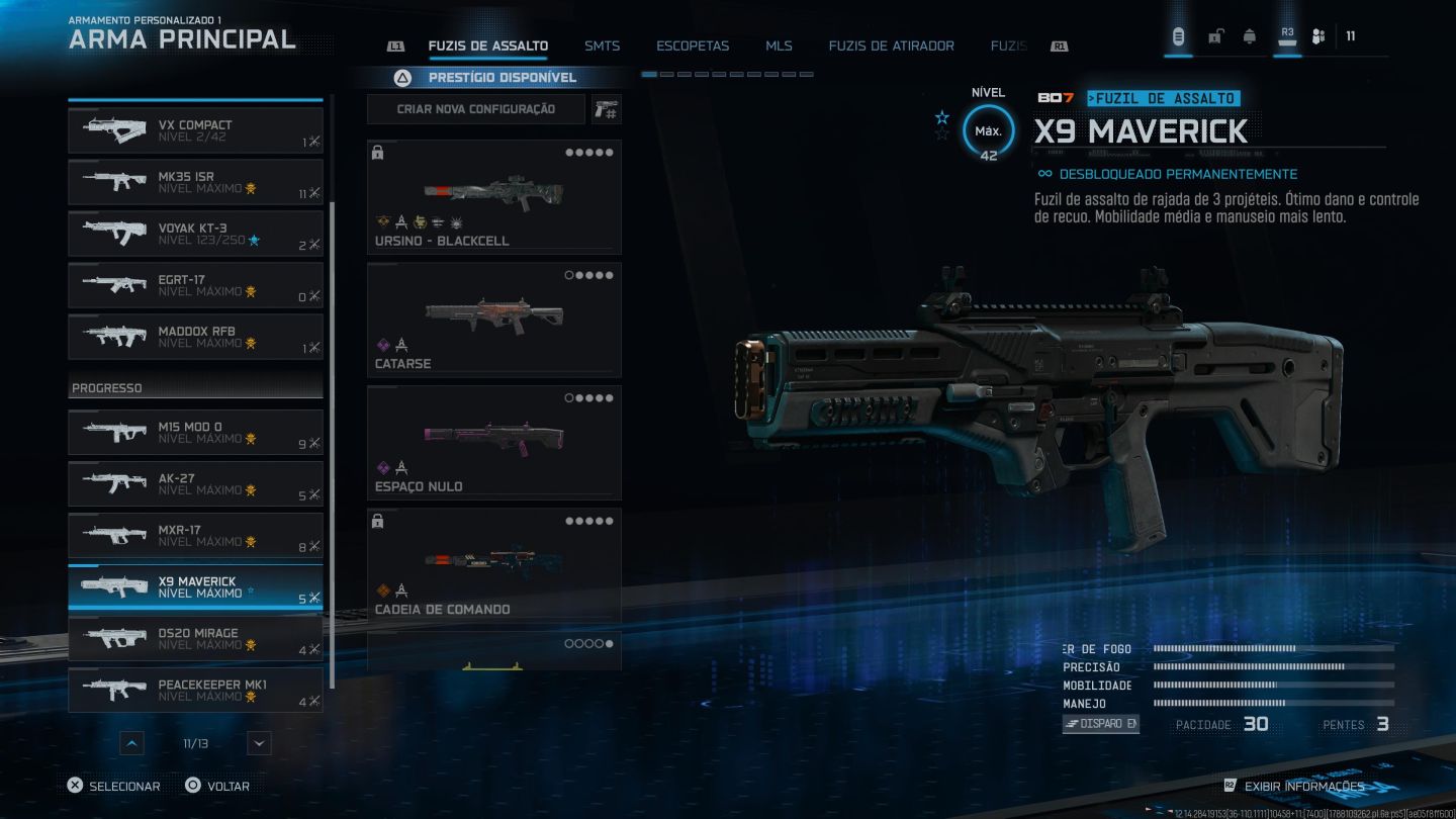 CONTA COM NUKE, IRIDESCENTE, 4 CAMU DE MAESTRIA E DIVERSOS OUTROS ITENS