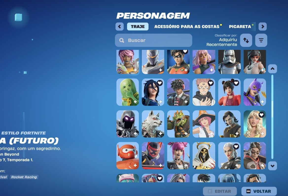 CONTA FORTNITE CAPÍTULO 5 TEMPORADA 2 260 SKIN