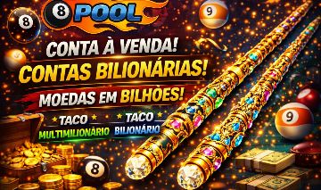 8 BALL POOL CONTA COM FICHA / ENTREGA RAPIDA - ACIMA DE 1 BILHÃO E MELHOR PREÇO
