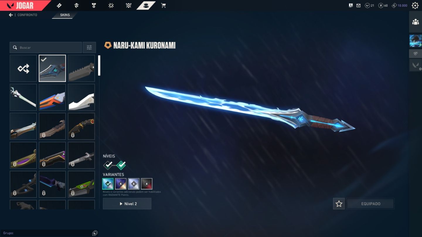CONTA VALORANT | KURONAMI 2.0 + CHAMPIONS 2026 (EDIÇÃO LIMITADA) | 3+ MELEES | F