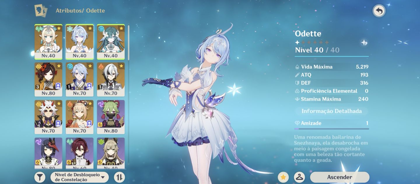 VESNA + TIME PREMIUM, ODETTE E VODYANITSA, CHIORI C3, ARLECCHINO C1 + BIS E +