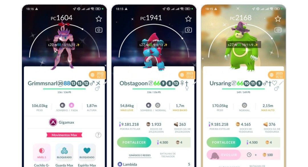 CONTA POKÉMON GO NV 72, 18 LENDÁRIOS SHINYS, 03 RAYQUAZA SHINYS,PIKACHU LIBRE
