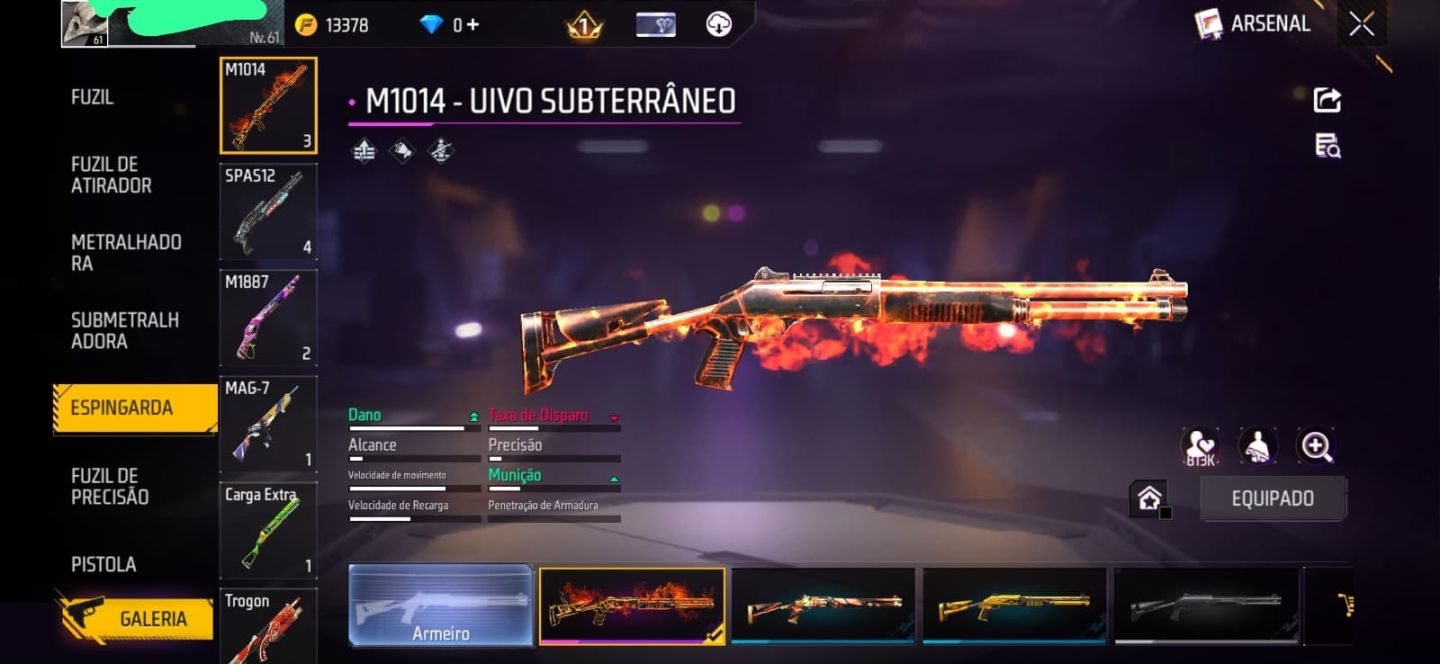 CONTA DE FREE FIRE - LEVEL 61 | PRIME 3