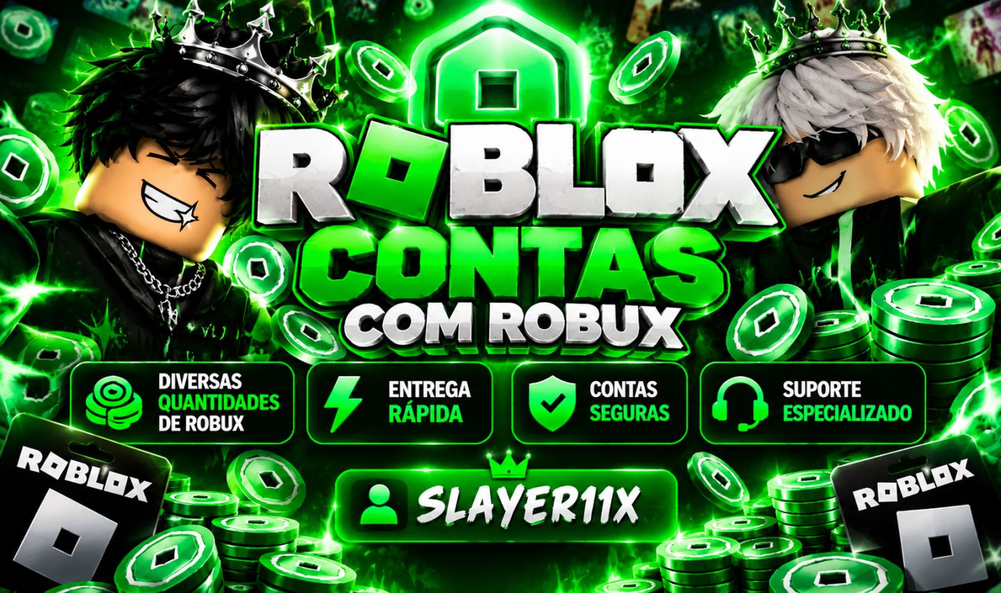 CONTAS COM ROBUX | ENTREGA RÁPIDA | MELHORES PREÇOS