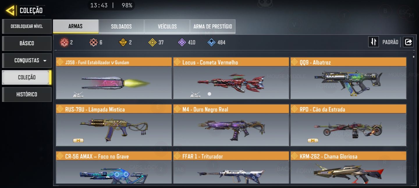 Conta de call O1f duty mobile Premium