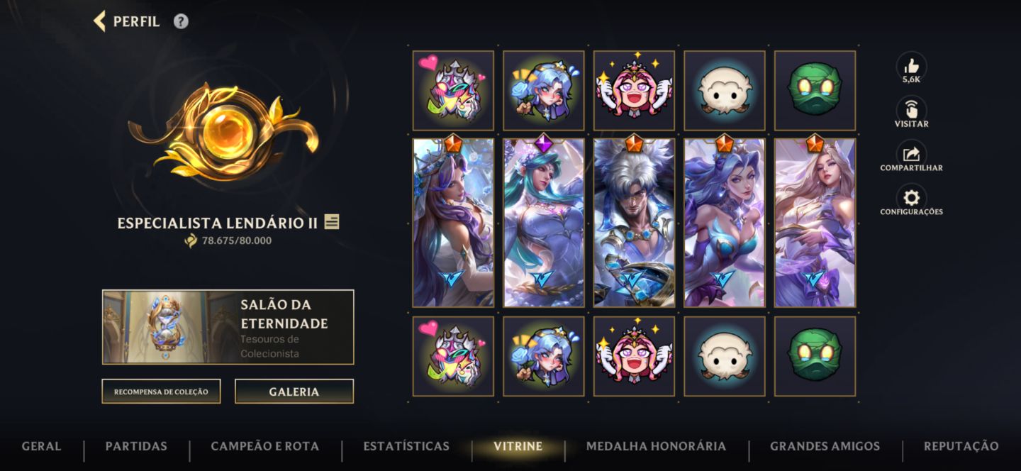 CONTA WILDRIFT FULL CHAMPS, 414 SKINS, EMOTE 20K WC EX CHALLENGER