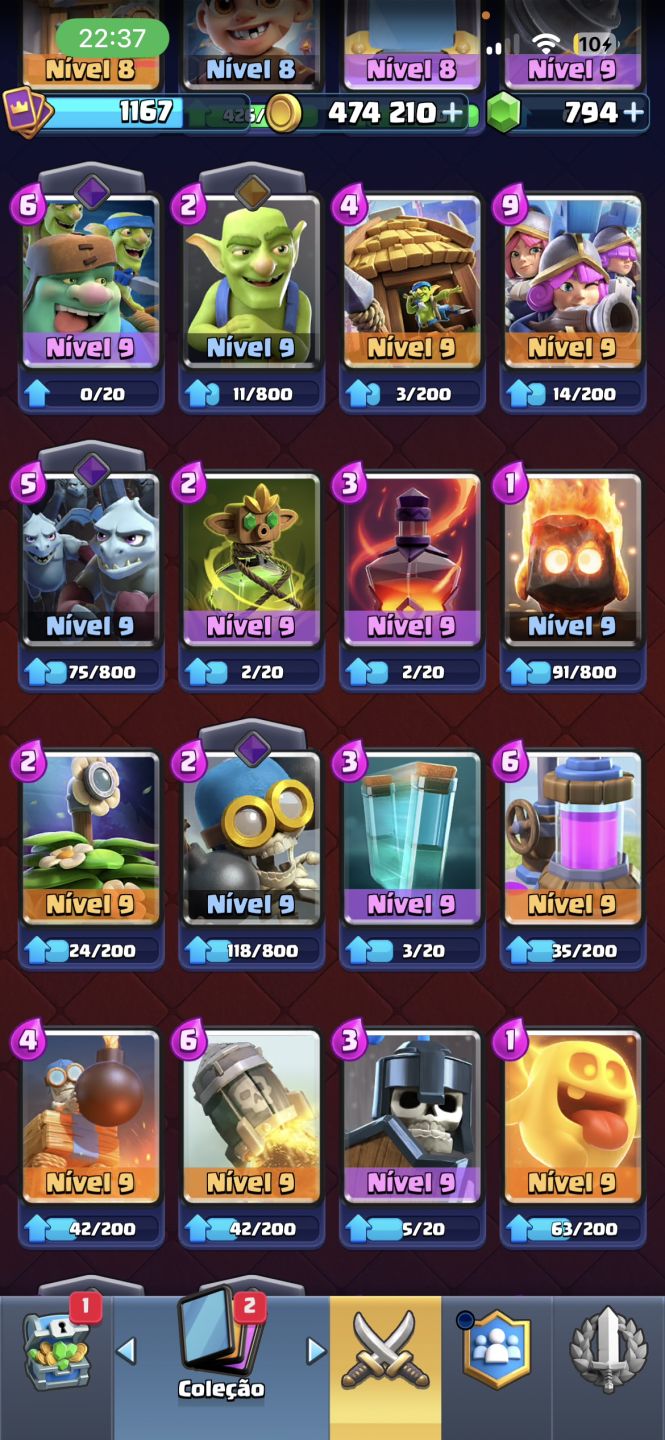 CONTA DE CLASH ROYALE Super Jogada(11 Anos de jogo)
