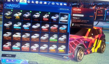 CONTA DE ROCKET LEAGUE ANTIGA COM BASTANTE ITENS!