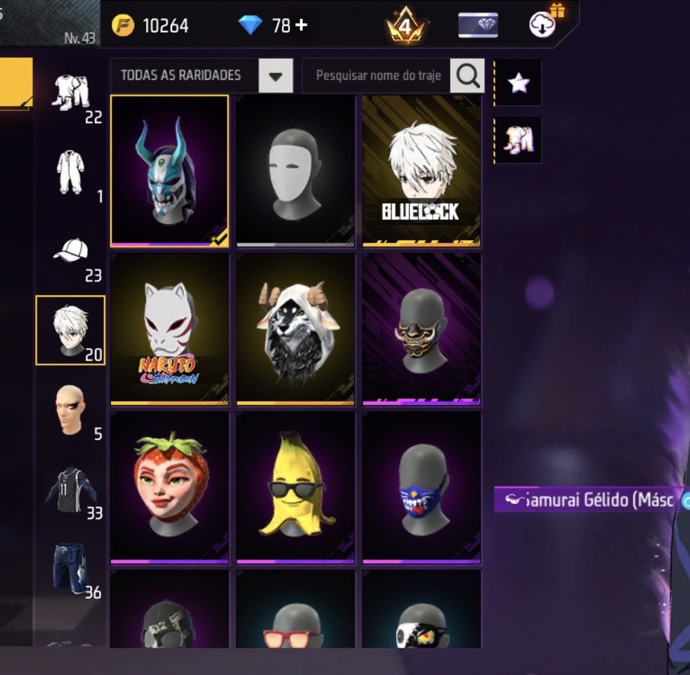 CONTA BÁSICA GEMADA - PRIME 4 LEVEL 43