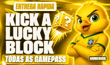 KICK A LUCKY BLOCK/CHUTAR UM BLOCO DA SORTE - TODAS AS GAMEPASS