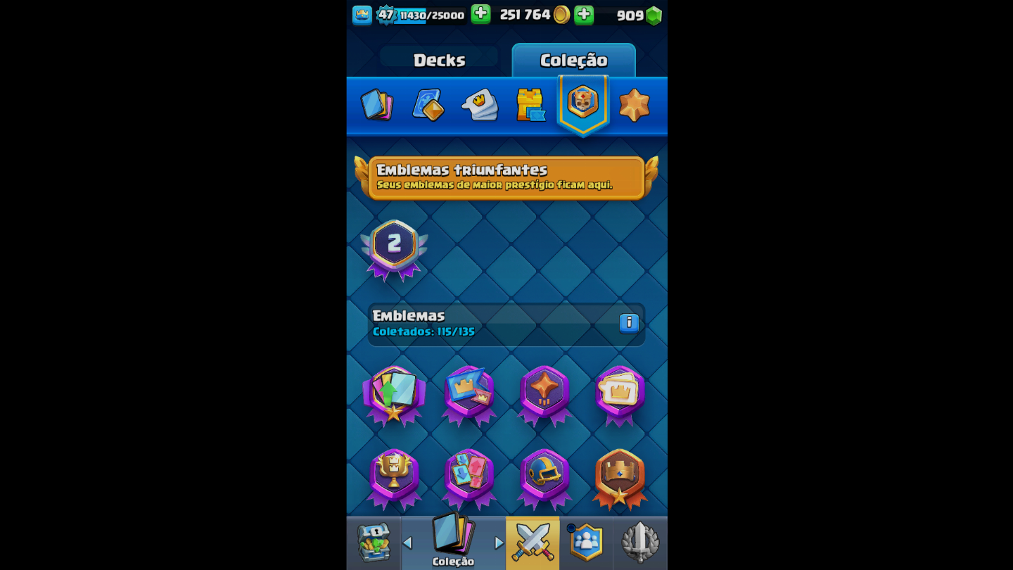 Conta de clash royale com 10k de trofeus muito boa e valor negociavel só vem!!!!