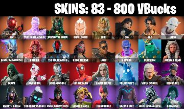 CONTA FORTNITE com ON | Zero Point Menace | Immortal Form |Challenger e 83 SKINS