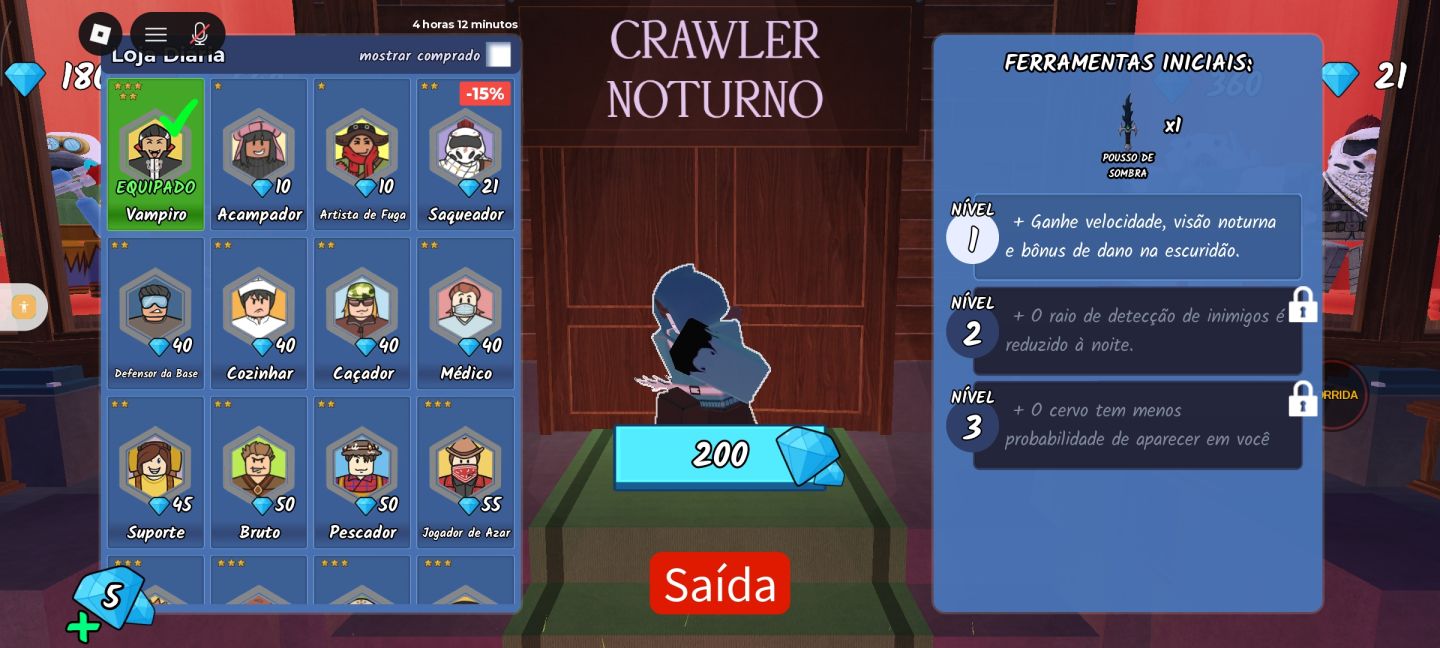 !!!!Conta gasta 400 robux ou menos mas com itens em roubei um ovo e 99 noites!!!