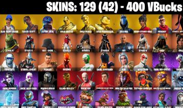 CONTA FORTNITE | 129 SKINS | TRAVIS | LEVIATÃ | CANDY AXE |