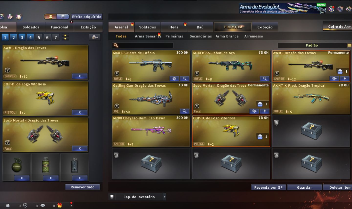 Conta crossfire, Subtenente, 3 vips e MN RAZER