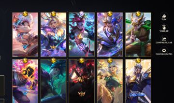 Conta wild rift com 12 skins míticas
