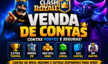 CLASH ROYALE | CONTA TOP / ALTO RANK /CARTAS EVOLUÍDAS / PRONTA PARA JOGAR