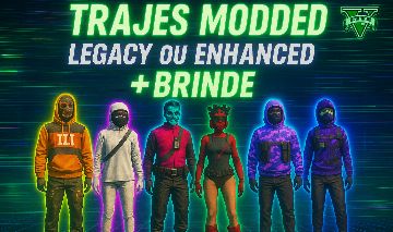 TRAJES MOD MASCULINOS E FEMININOS | GTA Online LEGACY E ENHANCED [PC]