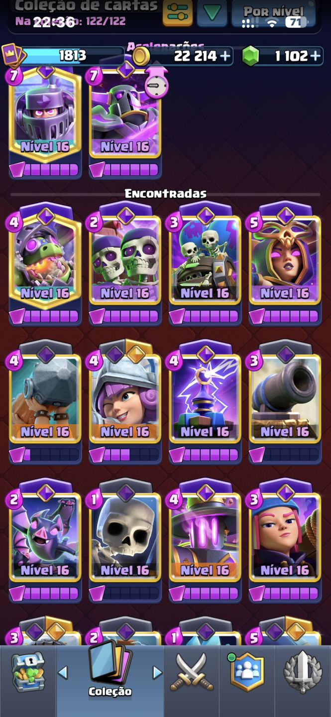 Conta antiga do clash royale (8 anos)