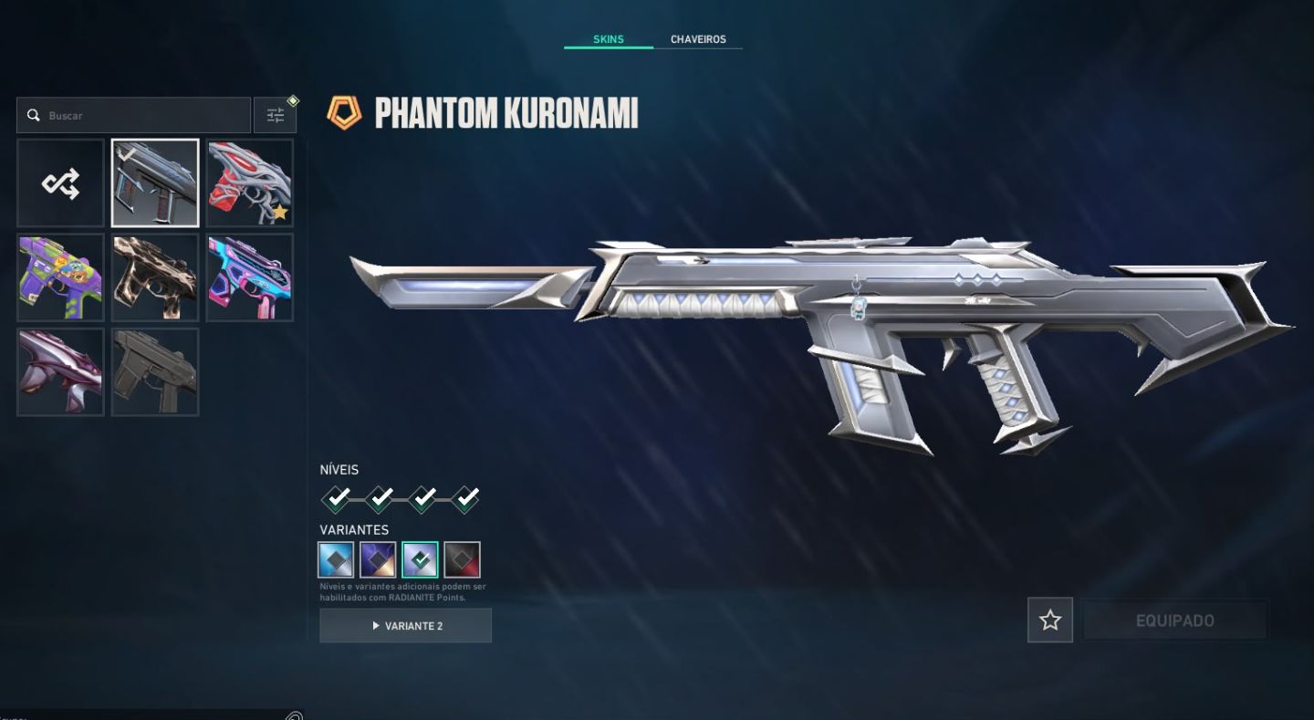 Conta Valorant com muitas skins (Pack Kuronami 1)