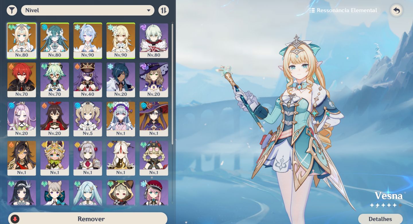 Conta Genshin Impact Vesna e Vodyanitsa Com Assinatura + Odette e etc.