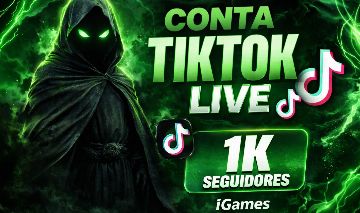 CONTAS TIKTOK LIVE LIBERADA - 1K - SEM DOC, ENTREGA RAPIDA