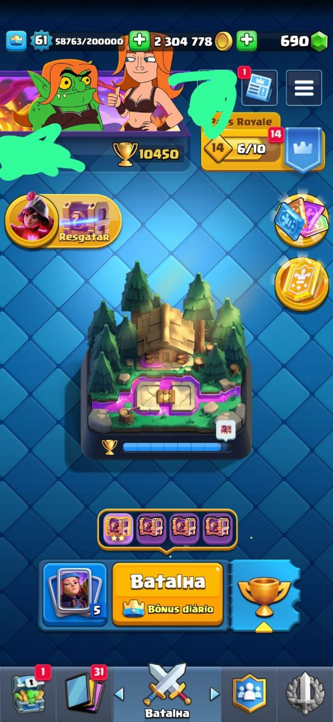CONTA CLASH ROYALE TOP À VENDA UPADA E PRONTA PRA RANQUEADA