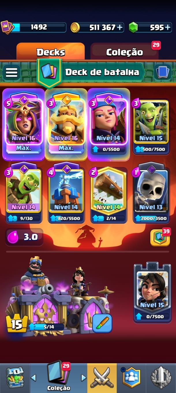 Clash Royale 8 Anos | Conta Endgame | 16 Evoluções | Rei 15 | Arena 26